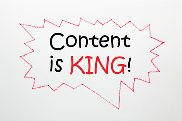 Content Is King Concept