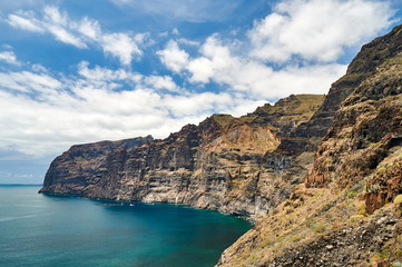 Fototapeta na wymiar Los Gigantes cliff. In tenerife, Spain