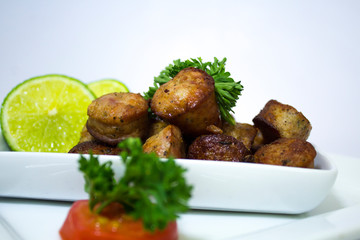 Comida Dominicana - Longaniza, Limon 