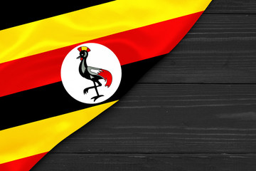 Flag of Uganda place for text cope space