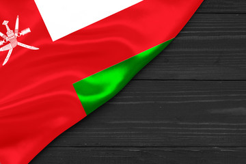 Flag of Oman place for text cope space