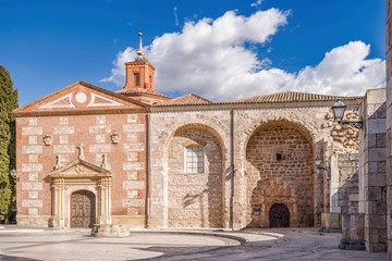 Capilla del Oidor in Alcalá de Henares. Remains of the old church of Santa María, it is currently an exhibition center where the baptismal font of Miguel de Cervantes is preserved.