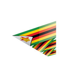 Zimbabwe flag, vector illustration on a white background
