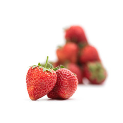 Fresh Strawberry isolate on white background.