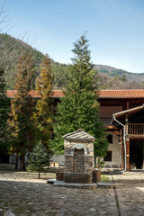 Buildings in Medieval Bachkovo Monastery Dormition of the Mother of God, Bulgaria