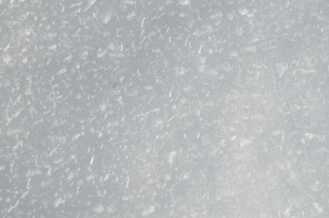 White snow closeup in winter