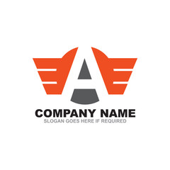 Obraz premium A letter logo design vector template