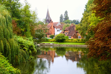 Fototapeta na wymiar Whitchurch on Thames village in Great Britain