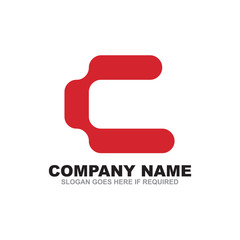 Naklejka premium C letter logo design vector template