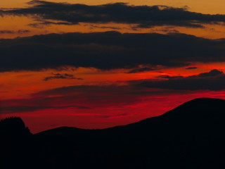  Sunset in the mountains