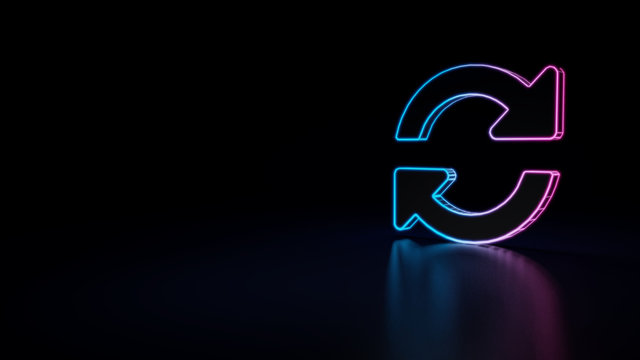 3d icon of refresh page option