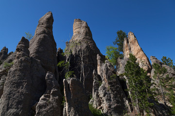 Fototapeta na wymiar Rock Formations in Custer State Park