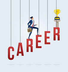 Business career growth concept