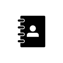 Address book symbol icon vector illustration. address phone book icon