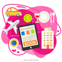 Traveling and Tourism Concept - Searching and Booking