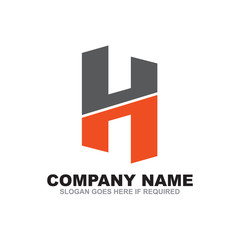H letter logo design vector template