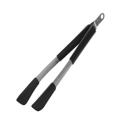 Tongs on white background. Food preparation utensils