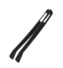 Tongs on white background. Food preparation utensils