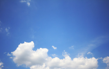 blue sky with white clouds