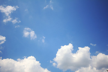blue sky with white clouds