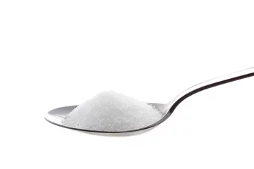 Foto op Plexiglas sugar in spoon © fuum