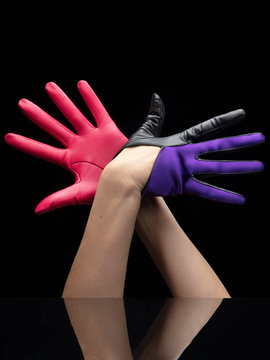 Femme beaut&eacute; gants