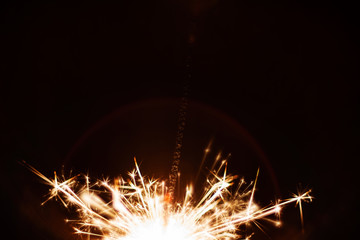 Close-Up Of Sparkler At Night