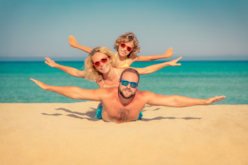 Family Summer Vacation Beach Sea