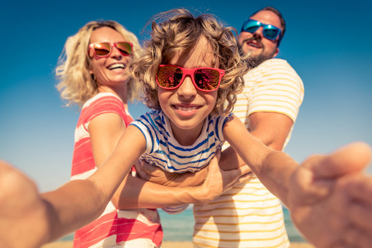 Family Summer Vacation Beach Sea