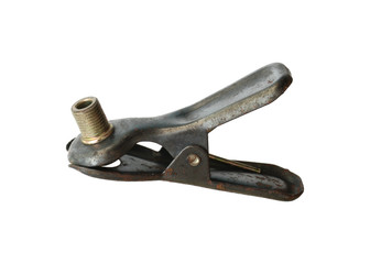 Obraz premium Bicycle pump nozzle hose adapter isolated on white background