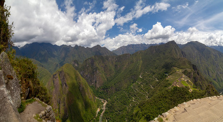 Huaynapicchu Mountain, Machu Picchu, Peru - Ruins of Inca Empire city