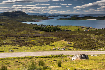 Bay typical landscape on the Coigach Peninsula