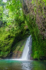 indonesia waterfall in north bengkulu natural beauty of bengkulu utara indonesia with mountain barisan and green nature asia