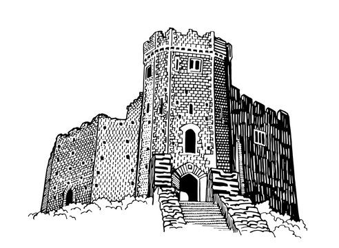 castle template drawing