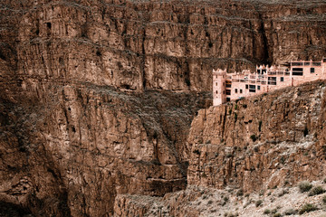 Hotel in the Morrocan Gorges du Dadès