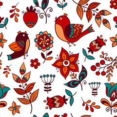 seamless pattern with birds