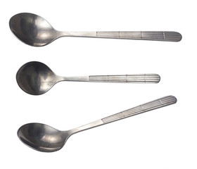 small tea stainless spoon isolated