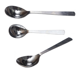 small tea stainless spoon isolated