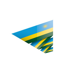 Rwanda flag, vector illustration on a white background