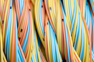 Multicolored electrical cable