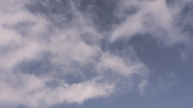 White Clouds in a Blue Sky (time lapse)