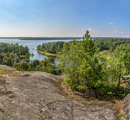 Fototapeta premium Summer in the North in the Republic of Karelia.