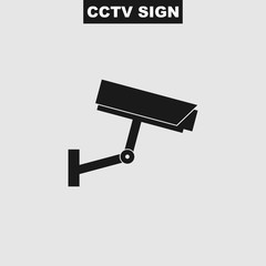 CCTV vector icon. Illustration of video surveillance icon