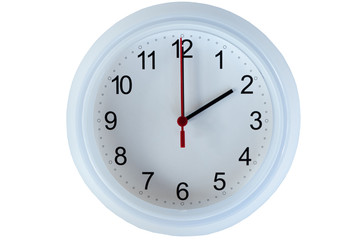 clock isolated on white background