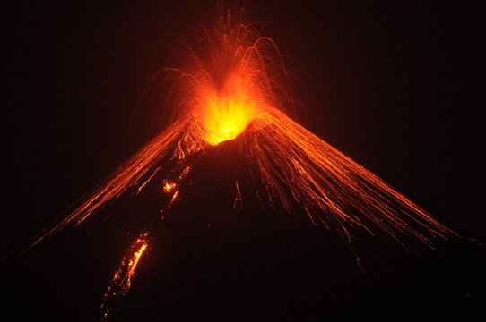 Krakatoa erupting, Lampung, Indonesia