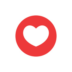 Heart icon. Red heart vector icon. Like icon vector. Instagram like notification