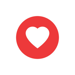 Heart icon. Red heart vector icon. Like icon vector. Instagram like notification