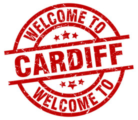 welcome to Cardiff red stamp