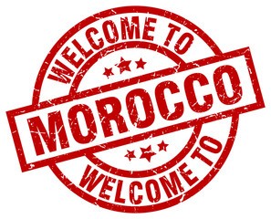 welcome to Morocco red stamp