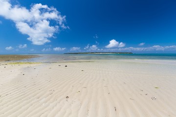 Zanzibar, landscape sea, white sand
